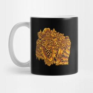 Barong vs Rangda Illustration Mug